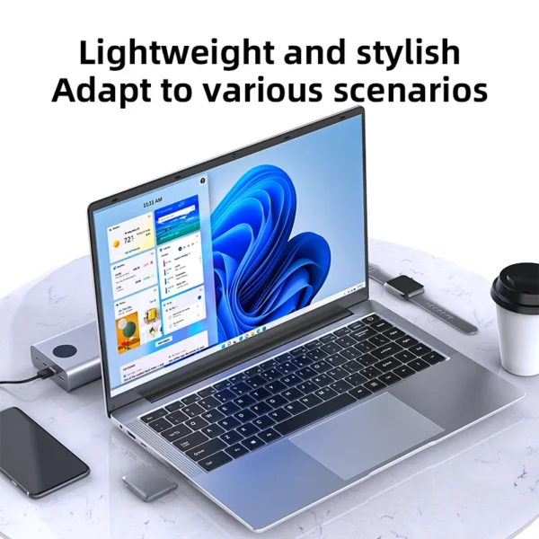 New Laptop Computer Windows 11 Pro Intel Celeron N4000 2025 Notebook PC Gamer 12GB RAM 512GB 1TB SSD 1920*1080 Office Computer