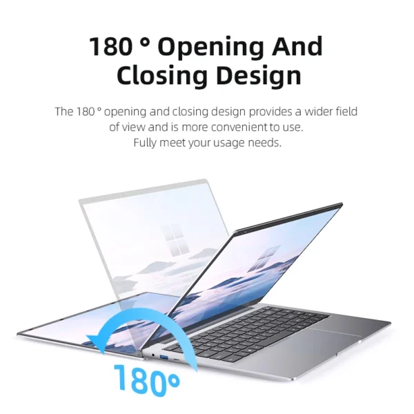 New Laptop Computer Windows 11 Pro Intel Celeron N4000 2025 Notebook PC Gamer 12GB RAM 512GB 1TB SSD 1920*1080 Office Computer