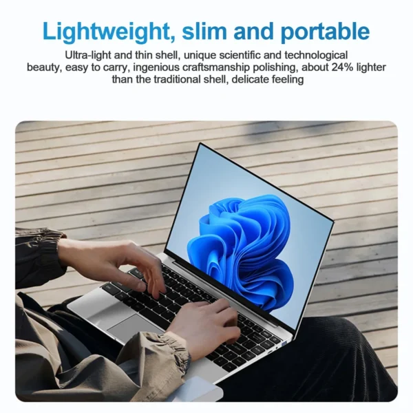 New Laptop Computer Windows 11 Pro Intel Celeron N4000 2025 Notebook PC Gamer 12GB RAM 512GB 1TB SSD 1920*1080 Office Computer