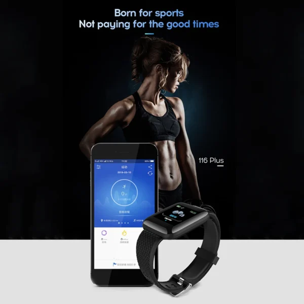 Monitor Color Screen Pedometer Women Men Sport Watch Fitness Step Counter Smart Bracelet for Women Men